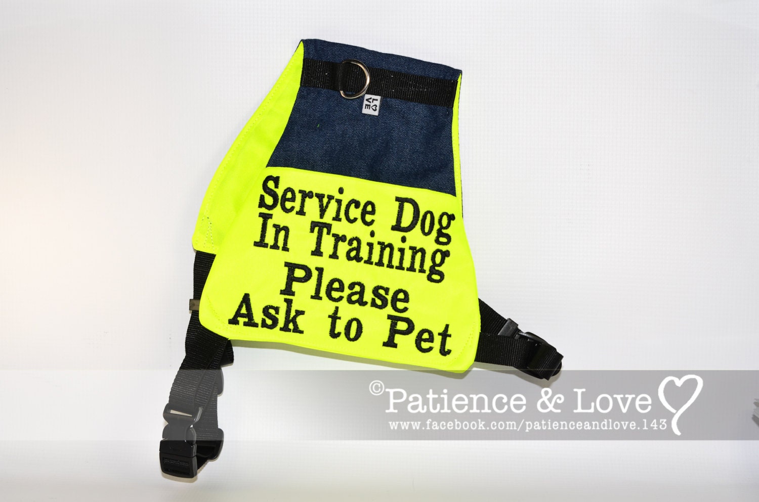 Service Dog In Training Please Ask To Pet, Butterfly Style Embroidered –  PatienceandLove143