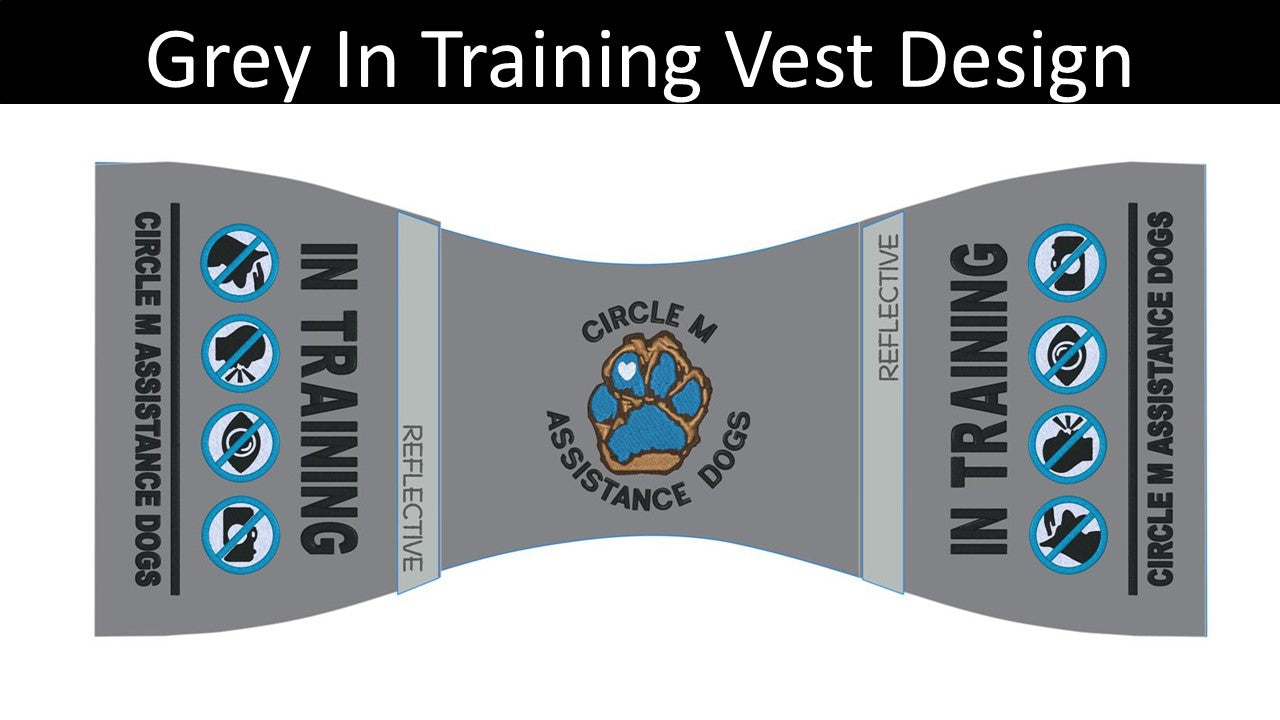 Program Vest - Circle M Assistance Dogs, Butterfly or S&R - clients can purchase