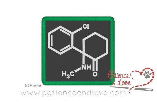 Chemical Composition of Ketimine, 3 x 2.9", square patch